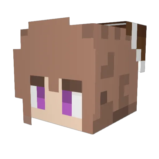 Sanaka0724 Minecraft avatar head, 3D render