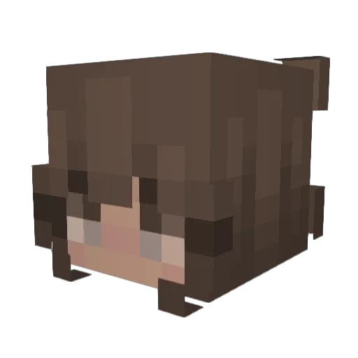 Sanara Minecraft avatar head, 3D render