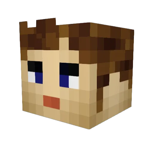 Sancez2z Minecraft avatar head, 3D render