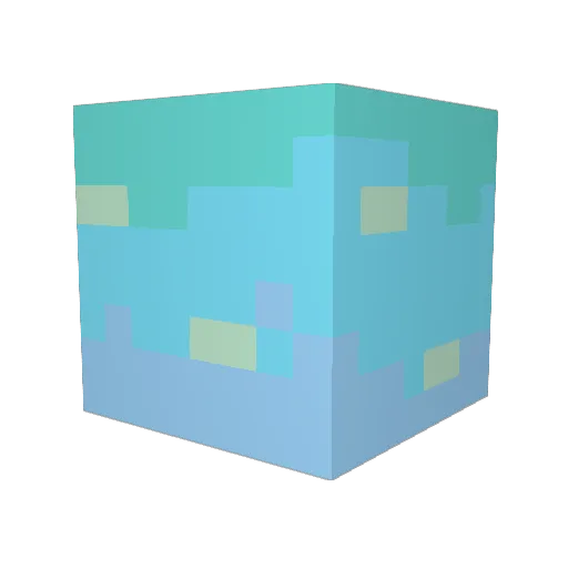 Sanch00o Minecraft avatar head, 3D render