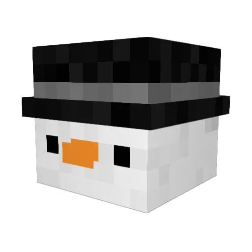 SanchesLanches Minecraft avatar head, 3D render