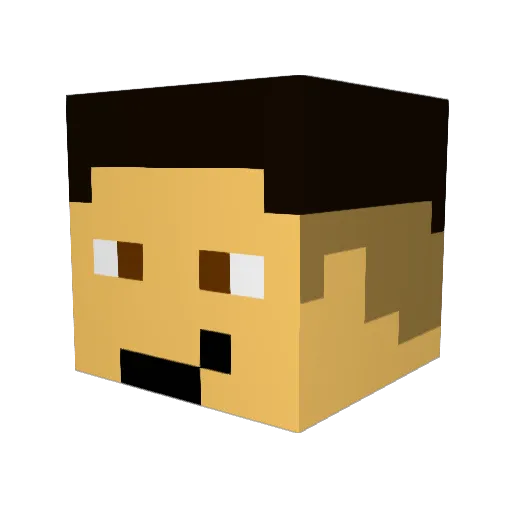 Sanchezitoo Minecraft avatar head, 3D render