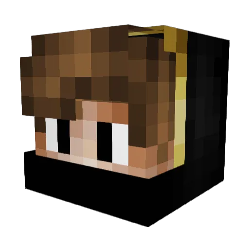 SanchiGamer Minecraft avatar head, 3D render