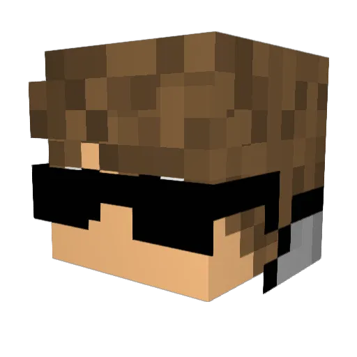 Sanchinn Minecraft avatar head, 3D render