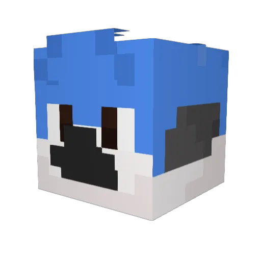 Sancho27 Minecraft avatar head, 3D render