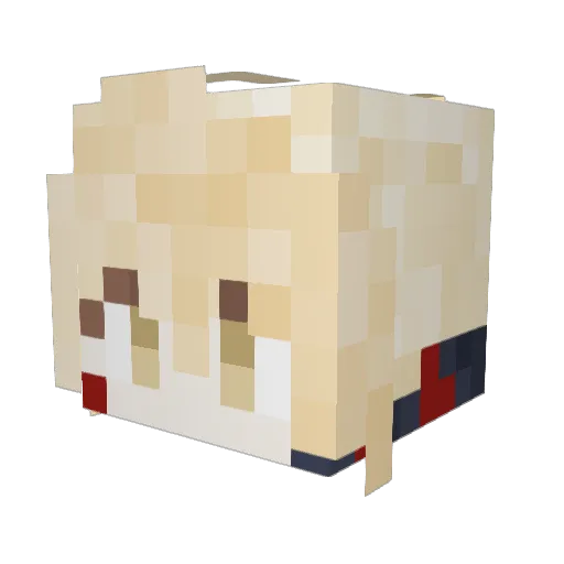SanchoPasa Minecraft avatar head, 3D render