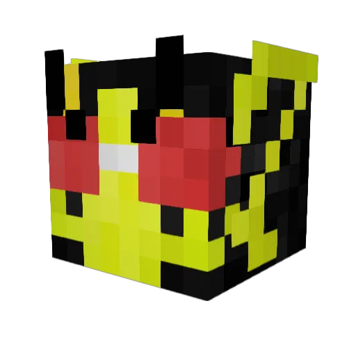 SanctuaryV Minecraft avatar head, 3D render