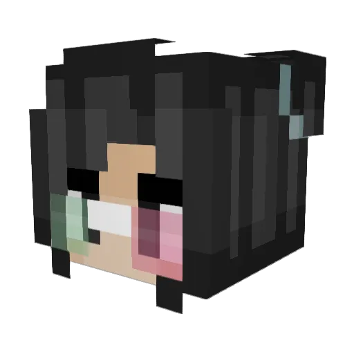 SandEcrafting Minecraft avatar head, 3D render