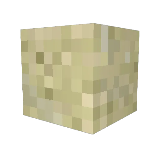SandLoader Minecraft avatar head, 3D render