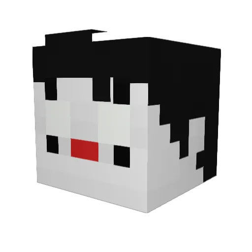 SandMan182 Minecraft avatar head, 3D render