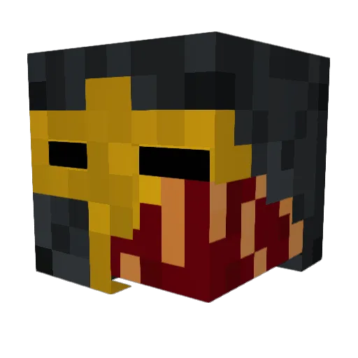 SandNGaming Minecraft avatar head, 3D render