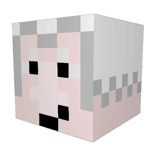 SandOfMan Minecraft avatar head, 3D render