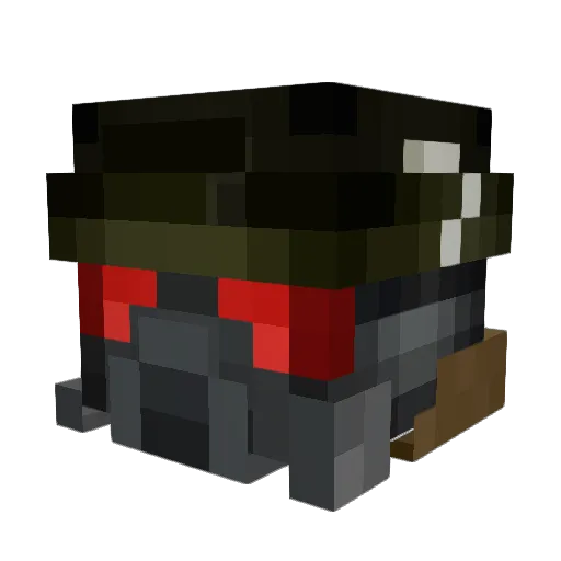 SandShrooms Minecraft avatar head, 3D render
