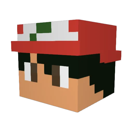 SandSky100 Minecraft avatar head, 3D render