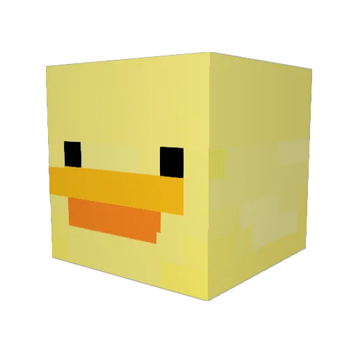Sand_duck241451 Minecraft avatar head, 3D render