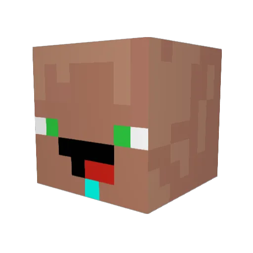 Sanda_YT Minecraft avatar head, 3D render