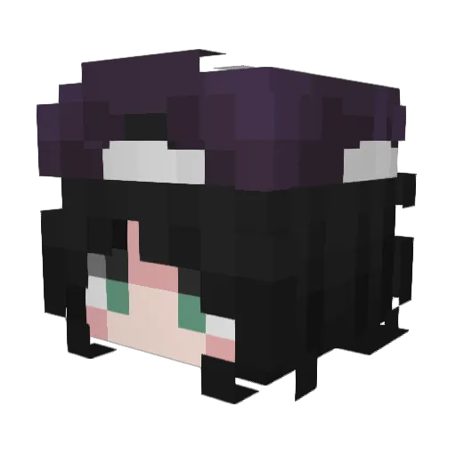 Sandaele Minecraft avatar head, 3D render