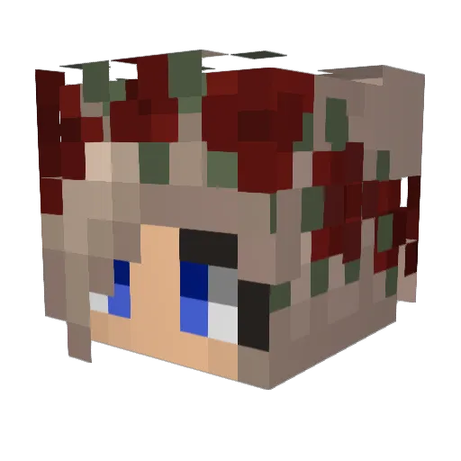Sandaljit Minecraft avatar head, 3D render