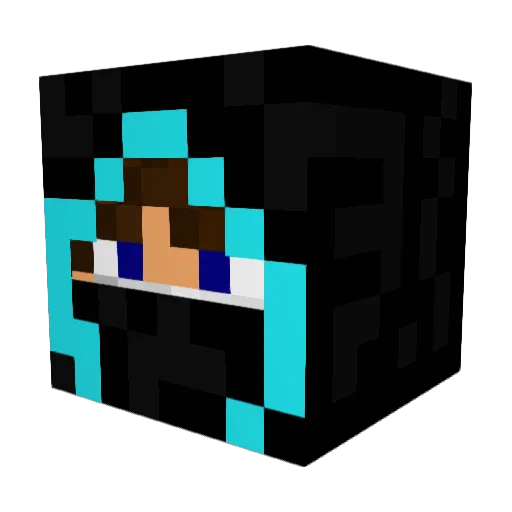SanderJJ Minecraft avatar head, 3D render