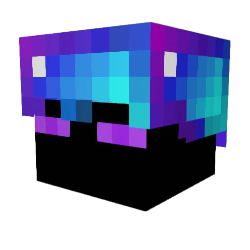SanderPede Minecraft avatar head, 3D render