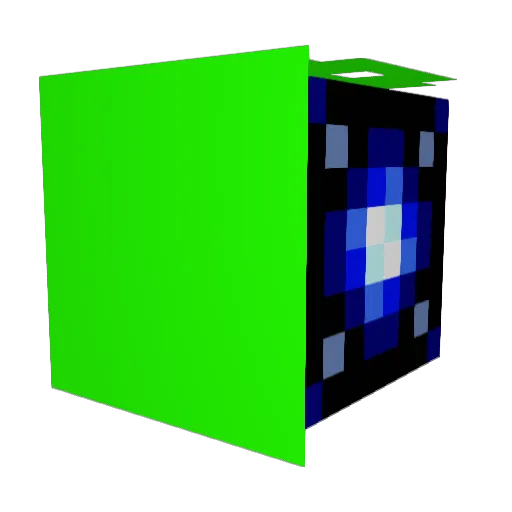 SanderS0909 Minecraft avatar head, 3D render