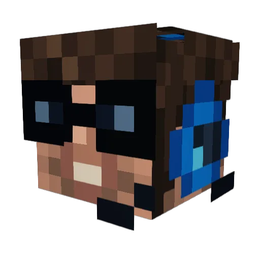SanderSinVerden Minecraft avatar head, 3D render