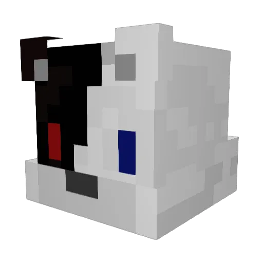 Sander_0_2 Minecraft avatar head, 3D render