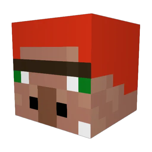 Sander_Beite Minecraft avatar head, 3D render