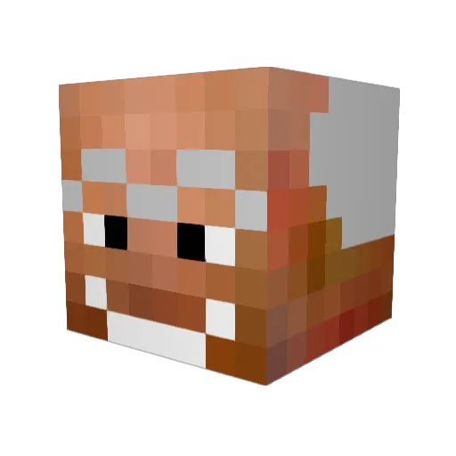 Sanderisfat Minecraft avatar head, 3D render