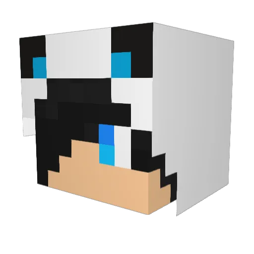 Sandetto Minecraft avatar head, 3D render