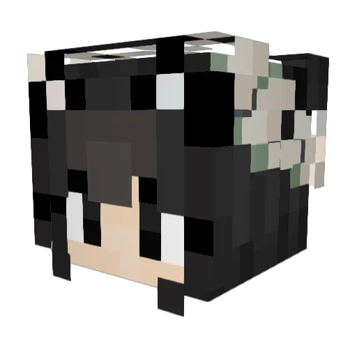 Sandflower Minecraft avatar head, 3D render