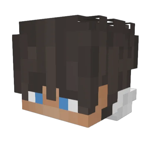 SandiGG_ Minecraft avatar head, 3D render