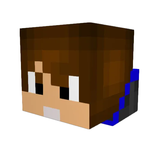 Sandik1337 Minecraft avatar head, 3D render