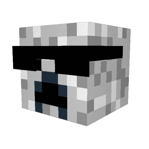 Sandkastenmann1 Minecraft avatar head, 3D render