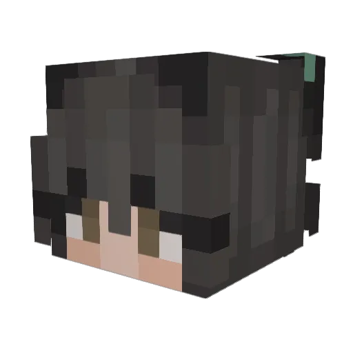 Sandlie Minecraft avatar head, 3D render