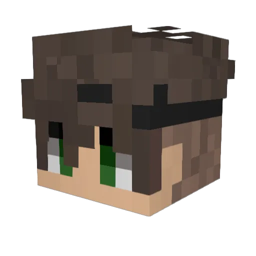 Sandmaler Minecraft avatar head, 3D render