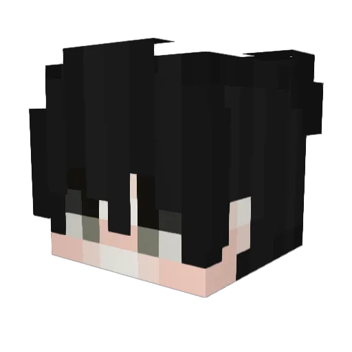 Sandmi Minecraft avatar head, 3D render