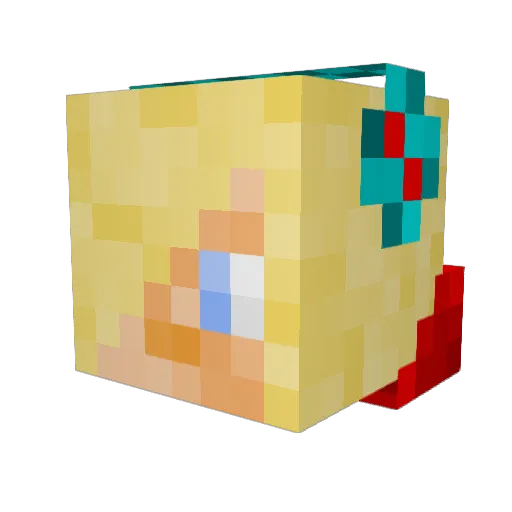 SandorNR Minecraft avatar head, 3D render