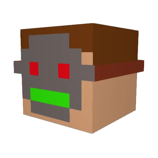Sandoval Minecraft avatar head, 3D render