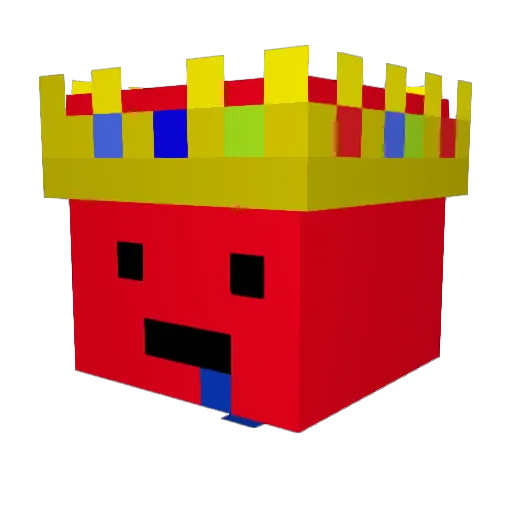Sandoxer Minecraft avatar head, 3D render