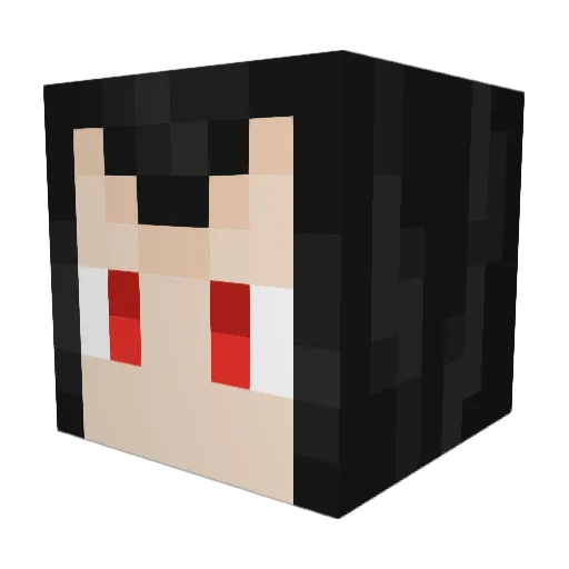 SandraDemett Minecraft avatar head, 3D render