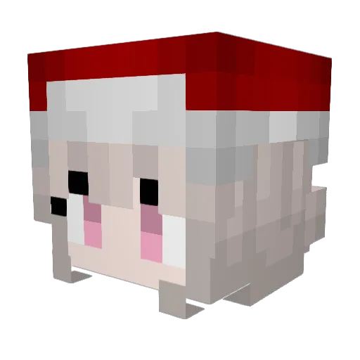 SandraaSerioo Minecraft avatar head, 3D render