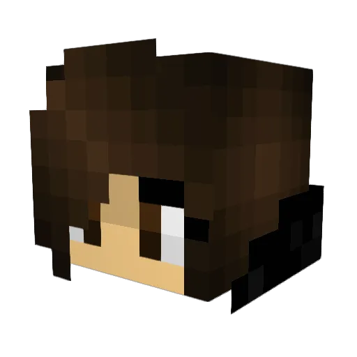 Sandricha_ Minecraft avatar head, 3D render
