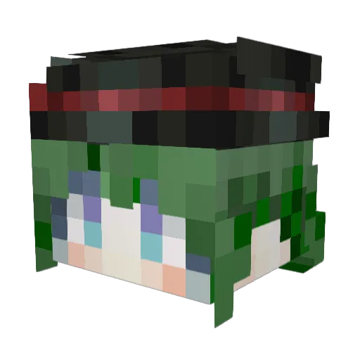 SandroBanana Minecraft avatar head, 3D render