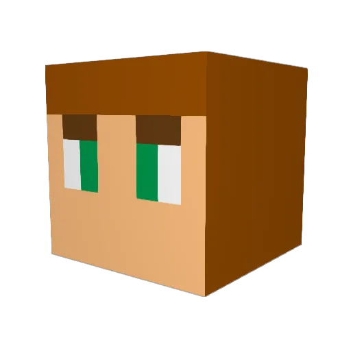SandroDJ_ultra Minecraft avatar head, 3D render