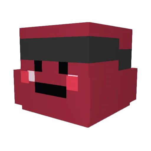 SandroKing Minecraft avatar head, 3D render