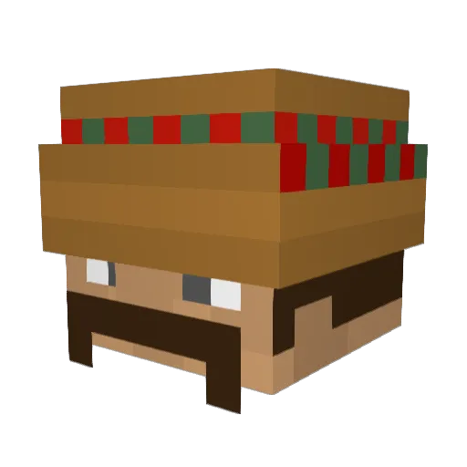 SandroLeZozo Minecraft avatar head, 3D render
