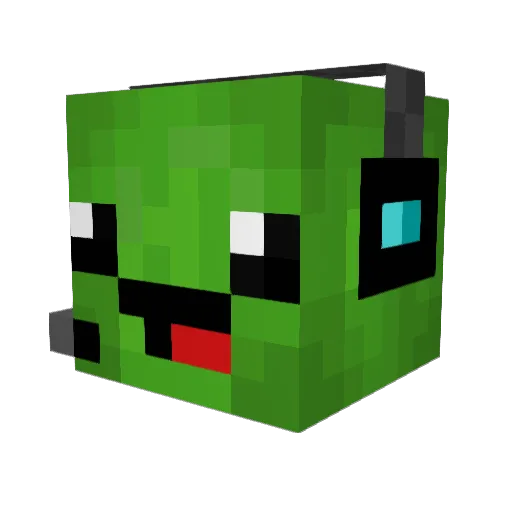 Sandrun Minecraft avatar head, 3D render