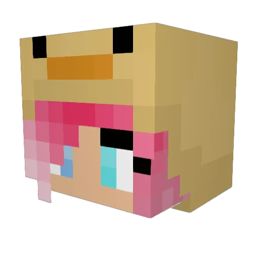 SandsUndertale27 Minecraft avatar head, 3D render