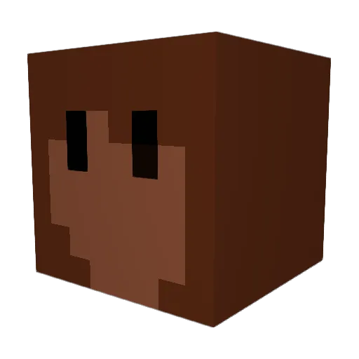 Sandsale Minecraft avatar head, 3D render